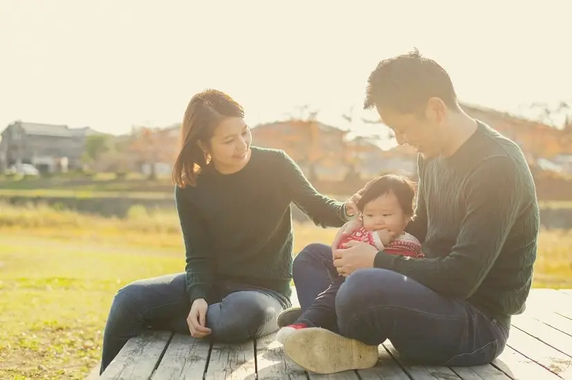 Family enjoying time in the park​