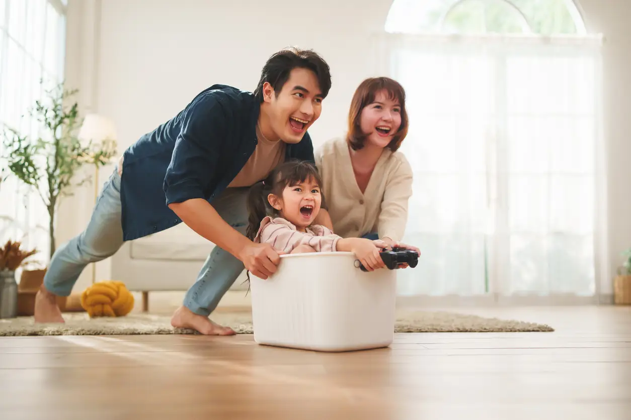 family-playing-together