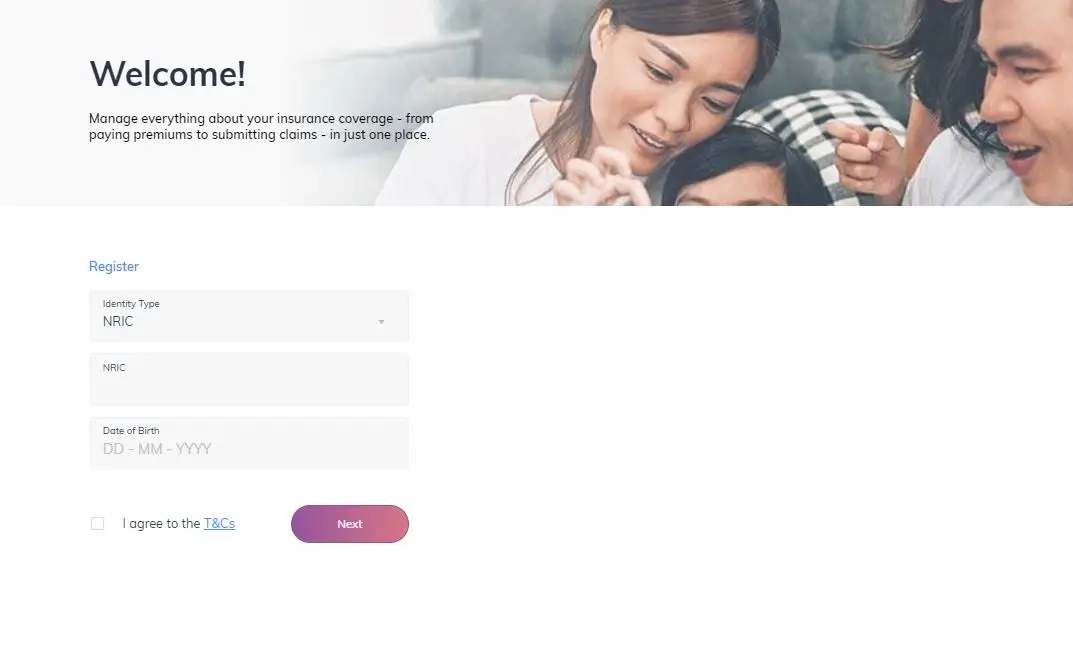 My Income App - Account Creation Step 1