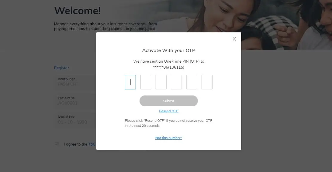 My Income App - Account Creation Step 2
