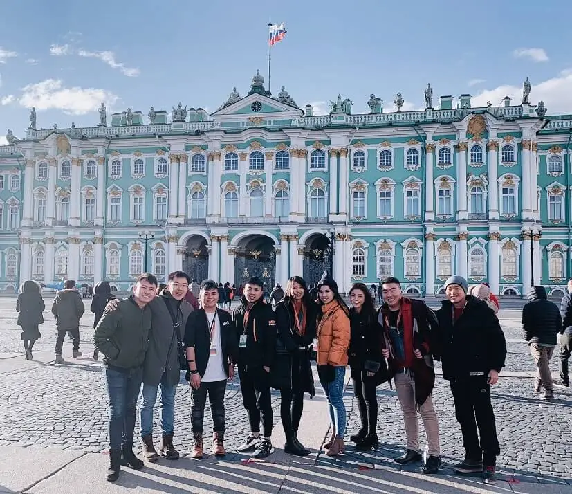 Advisor with her team mates​