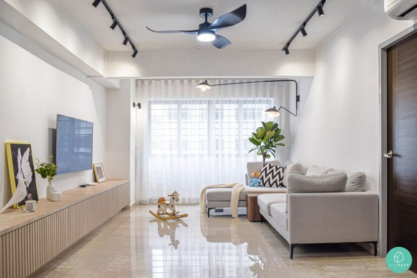 Renovating resale HDB flat living room