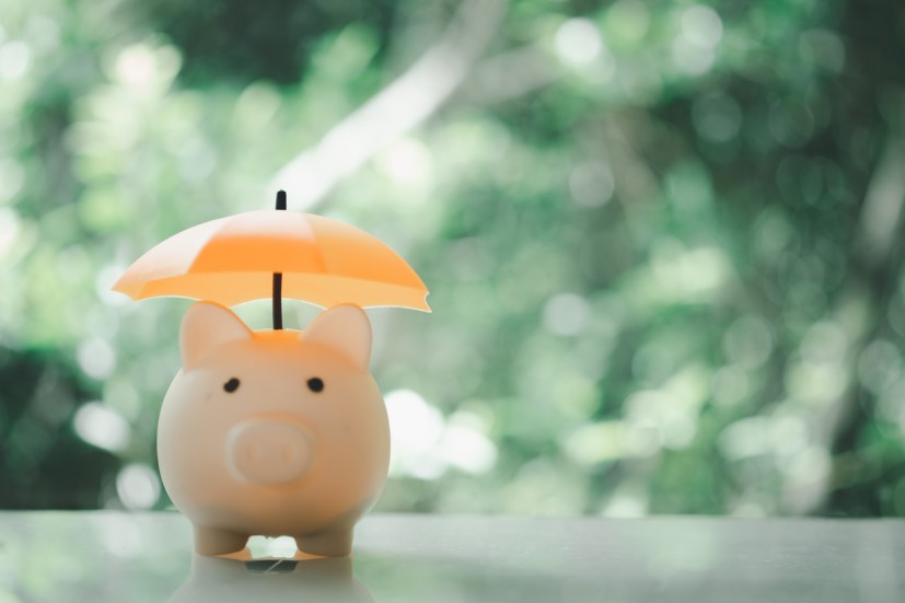 sheltering from the rain