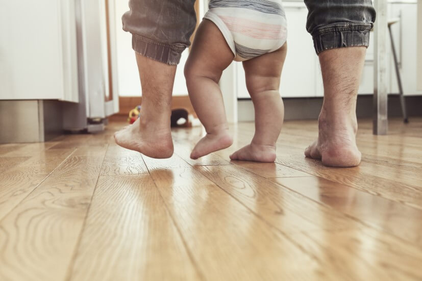Baby learning how to walk