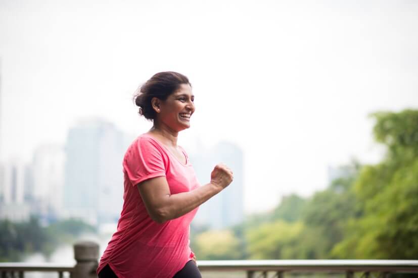 Woman running