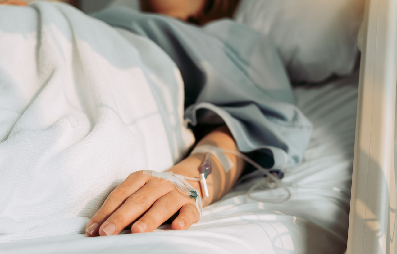 person in hospital