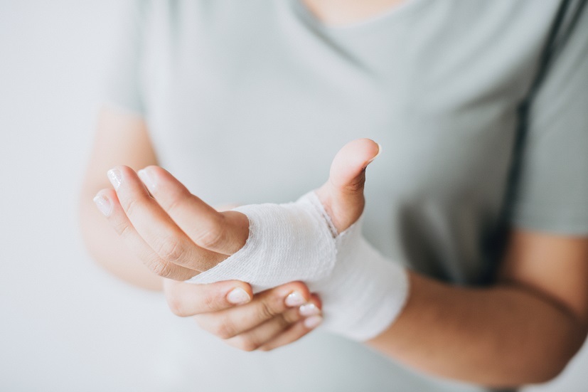 hand injured