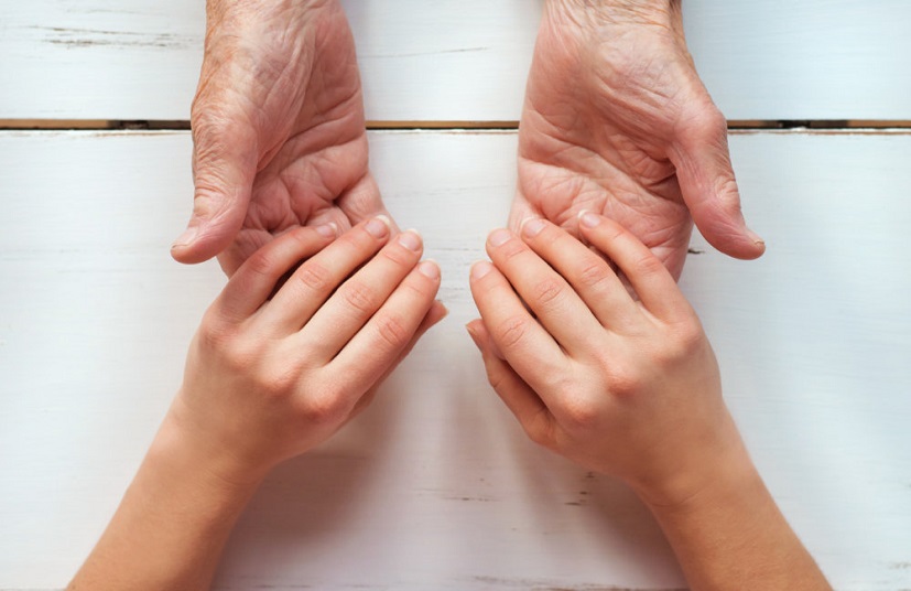 hand holding