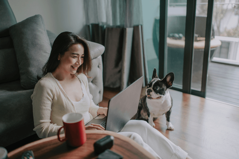 woman on laptop