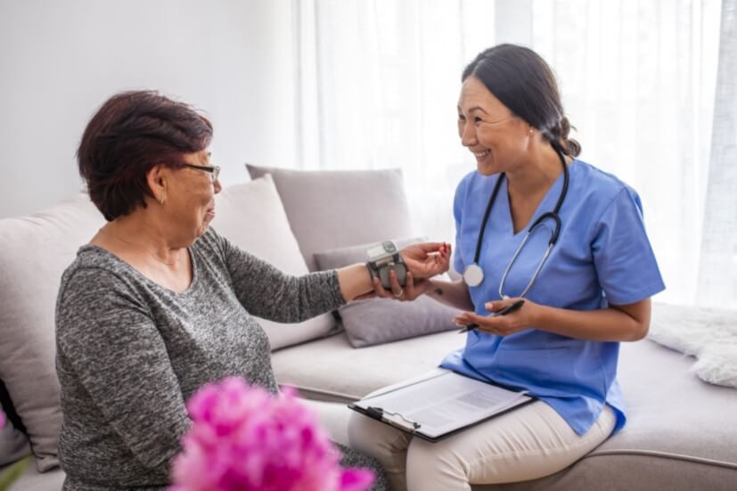 nurse with elderly
