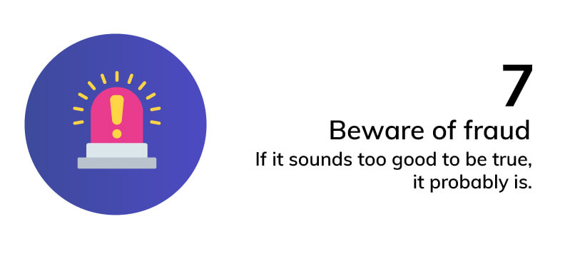 Beware of fraud